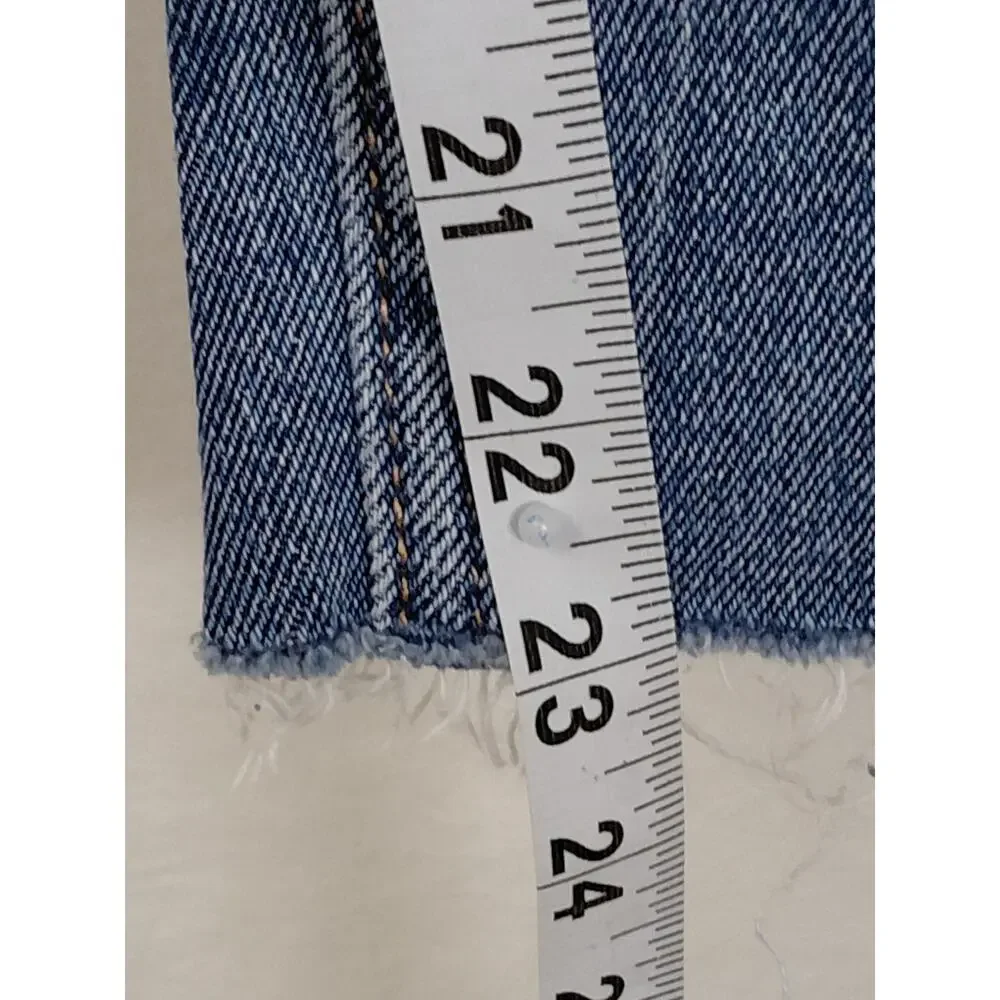 Hollister Cotton Blend Colorblock Mom Stretch Jeans Women Size W23 L25